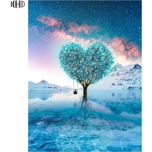 MHD 3D diamond embroidery Love tree pattern full resin diamond mosaic picture home decor diy diamond painting cross stitch kits
