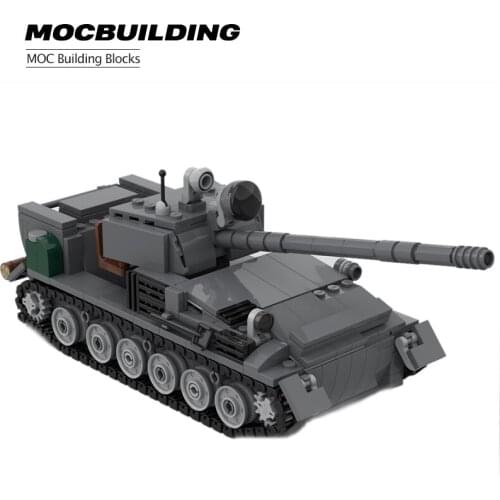 MOC Series World War II Military Tank Armored Vehicle Fighter Model Childrens Building Block Armored Vehicle Soldier Figure Con