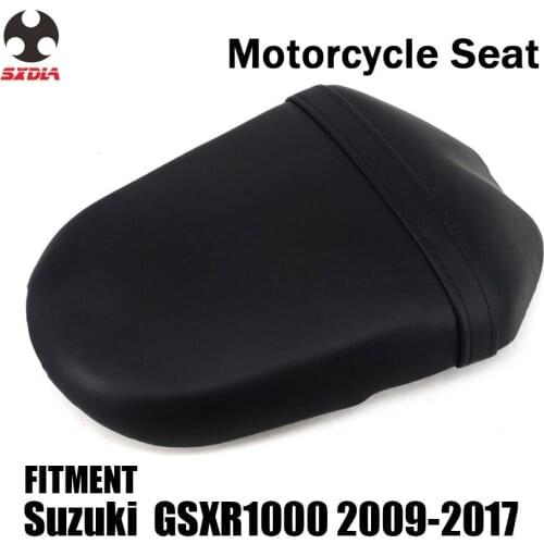 Motorcycle Street Bike Rear Passenger Cushion Leather Seat Cover For SUZUKI GSXR1000 GSX1000R 2009 2010 2011 2012 2013 2014-2017