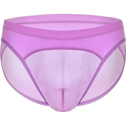 Men Mesh Underwear Sexy Briefs Transparent Summer Breathable Lingerie Panties Shorts Cool Low-rise Net Mens Underpants