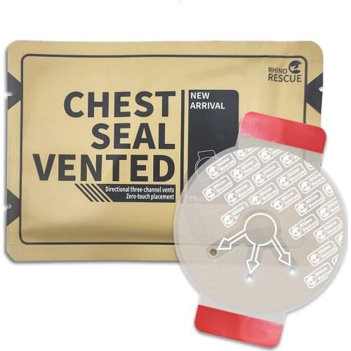 Chest Seal Quick Useful Chest Wound Emergency Occlusive Dressing Bandage First Aid Kit Accessories With Vent