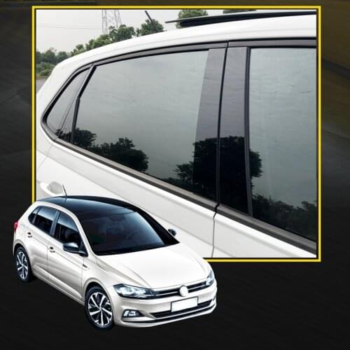 Window Pillar Sticker Trim For 2019 2020 Volkswagen Polo Car Accessories Styling