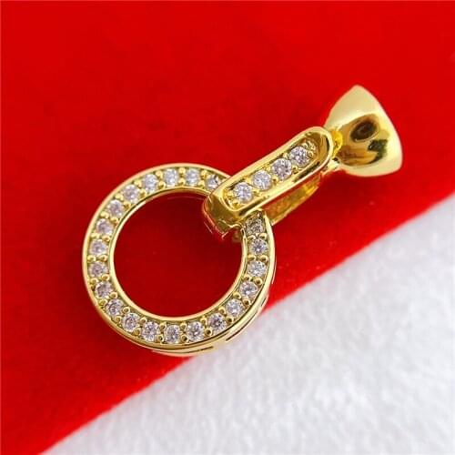 Wholesale DIY Natural Stones Beads Jewelry Making Accessories Silver/Gold/Rose Gold Metal Connector Clasps Findings