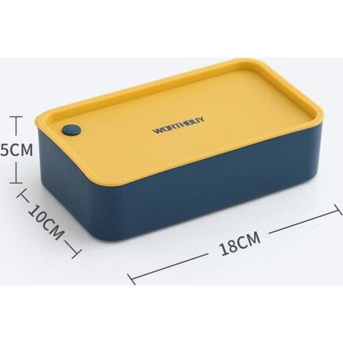 720ml Portable Lunch Box For Kids School Microwave Plastic Bento Box With Movable Compartments Salad Fruit Food Container Box
