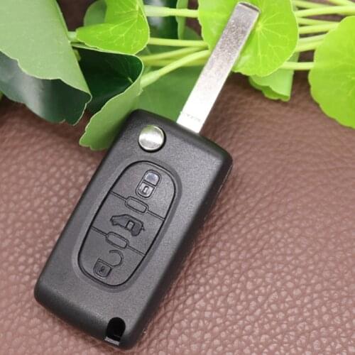 DAKATU 3 Button Flip folding Remote Car Key Shel Case For Fiat Scudo Remote Keyless entry Fob Case cover