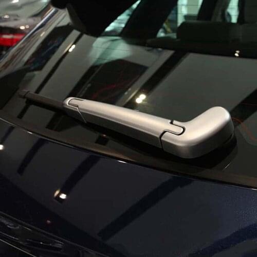 Trunk Rear Door Window Glass Windshield Wiper Decorative Cover Trim Sticker Frame For F-PACE Fpace Exterior Accessories