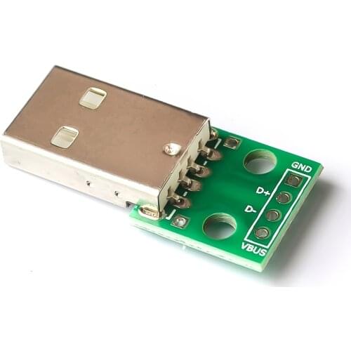 USB2.0 Male to 4P DIP switch DIP adapter board module USB adapter plate wholesale USB-0