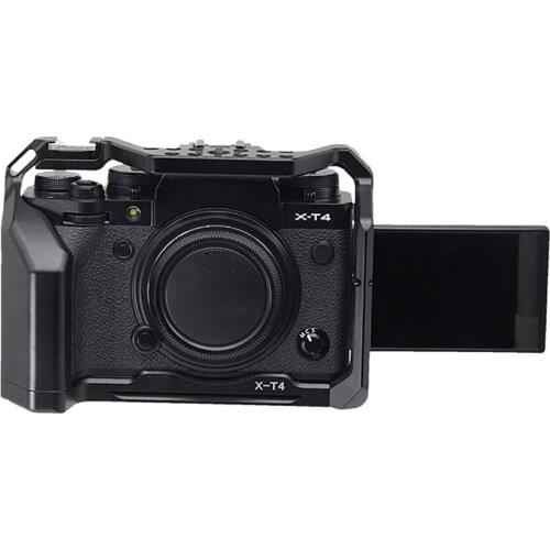 Protective Camera Cage for Fujifilm X-T4 Camera Aluminum Alloy Protective Case Micro Single Camera Expansion Accessories