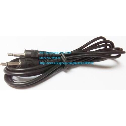 1/8" 3.5MM Male Mini Plug To Male Monaural Mono Audio Extension Connector Cable About 1.5M/Free Shipping/2PCS