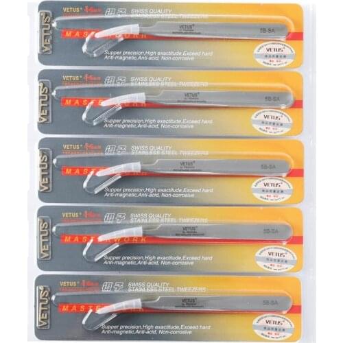 10pcs/Lot Eyelash Tweezers Vetus 3D/6D Volume Eyelash Extension False Eyelash Tweezers