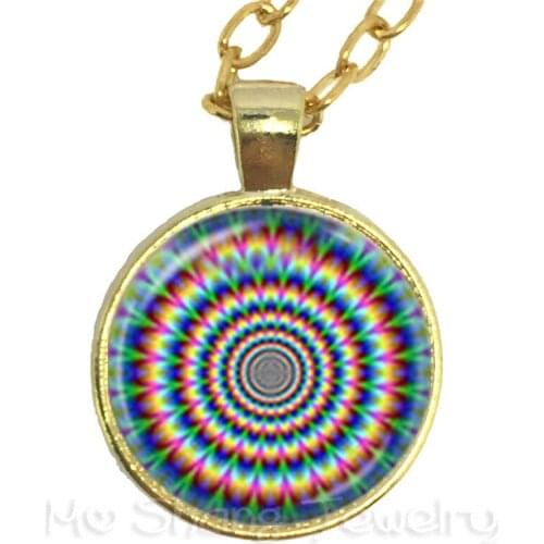 2018 Cabala Mandala Necklace Flower Tree of Life Glass Cabochon Sweater chain For Men Women Jewelry Creative Gift