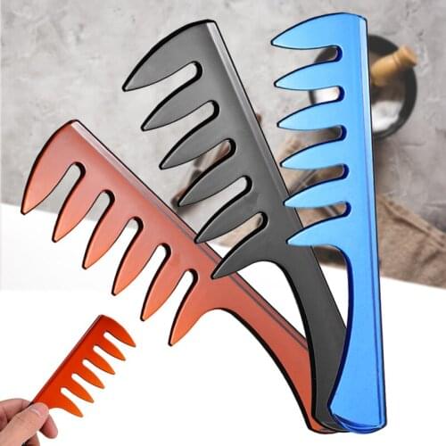 3 Colors Large Wide Tooth Combs Professional Wide Tooth Salon Barber Hairdressing Styling Comb Hair Brush