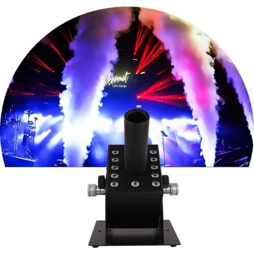 Free Shipping 4pcs/lot Stage Professional Led Co2 Jet Machine with 12*3W RGB Color Gas IN/OUT Stage Co2 Machine Co2 Gas Jet