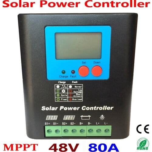 48V 80A 90A 100A MPPT Solar Charger Battery Panel Regulator 48V Solar PV cells panels Battery Charge Controller