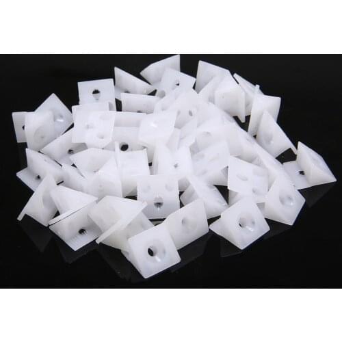 50pcs/set 5.3*3.7 inch Drawer Bottom Sagging Repair Fixing Wedges Furniture Mending Corner Brackets Screw Kit