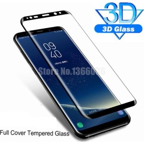 500pcs 3D Curved Tempered Glass For Samsung Galaxy S9 Note 9 8 S8 Plus Full Cover Screen Protector For s9 No Package