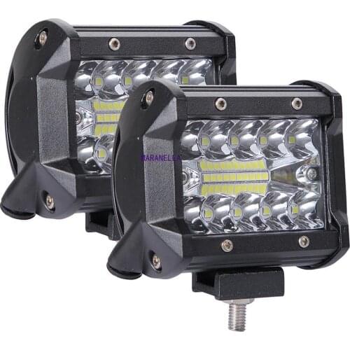 60W 4in Car LED Work Light Bar Driving Lamp for Offroad Boat Tractor Truck 4x4 SUV Fog Light 12V 24V Headlight for ATV Led Bar