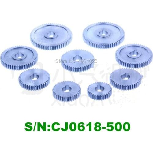 Free shipping S/N CJ0618-500 9pcs mini lathe gears , Household small lathe, metal ge Metal Cutting Machine gears lathe gears