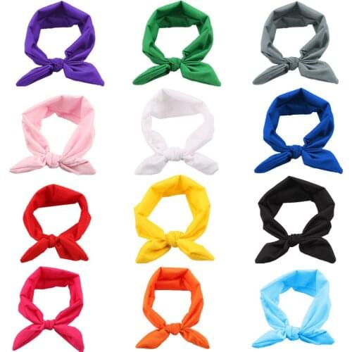 New born Infant Headbands Girl Rabbit Ear Hairbands Turban Knot Turbans Accessoire Bebe Headband Baby Girls