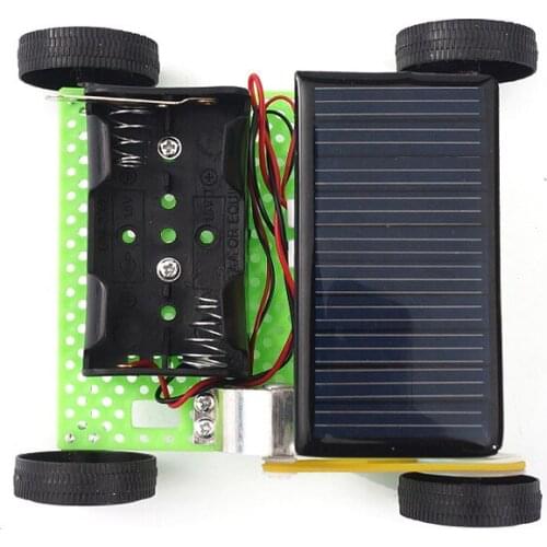 DIY Solar Electric Vehicle Small and Medium Sciences Experimental Physics Inventions Puzzle Toy