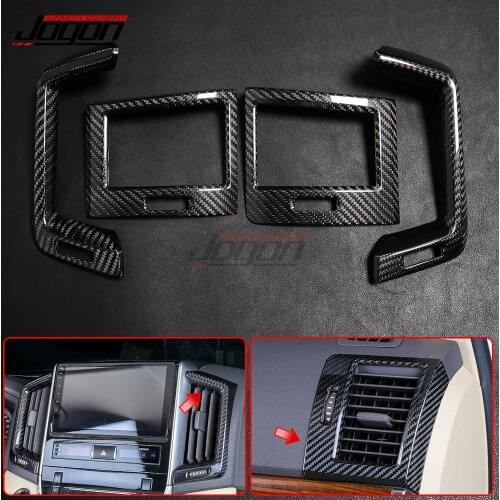For Toyota Land Cruiser LC200 FJ200 2016-2020 Car Interior Center Console Dashboard Side Air Vent Outlet Frame Cover Trim