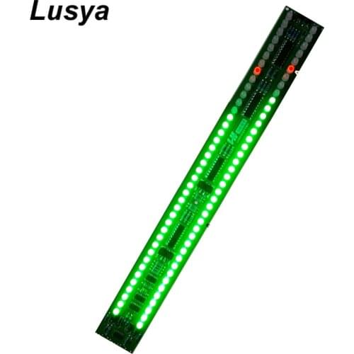 Dual 40-segment music spectrum electronic VU meter LED level volume display LED music rhythm lamp Upgraded version T1609