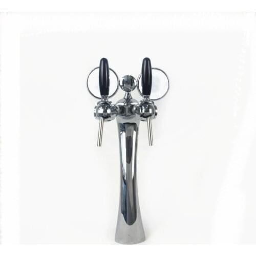 Elegance Tap Tower Chrome 2-way Dispensing Tower Draft Beer Tower