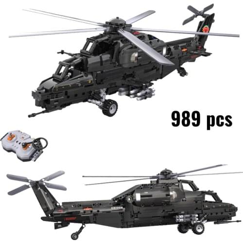 CADA City Police Weapon RC Airplane Helicopter Plane Aircraft Building Blocks High-Tech Fighter-10 Model Bricks Gunship Toys