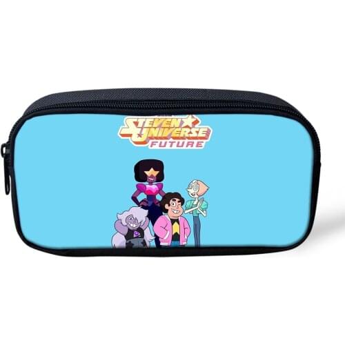 HaoYun Fashion Kids Pencil Bags Steven Universe Pattern Girls Travel Make-up Bags Cartoon Anime Design Students Mini Pen Bags