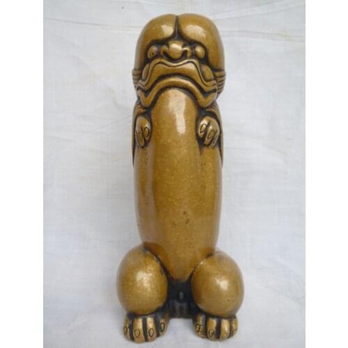MOEHOMES Chinese old copper bronze penis fengshui statue Family decoration metal crafts