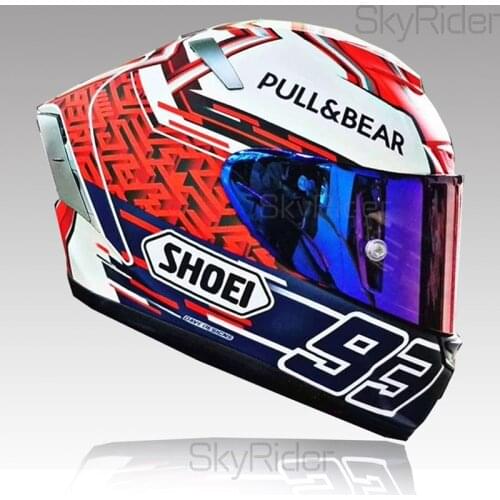 Full Face Motorcycle helmet X14 93 Marquez blue ant helmet Motocross Racing Motobike Riding Helmet Casco De Motocicleta