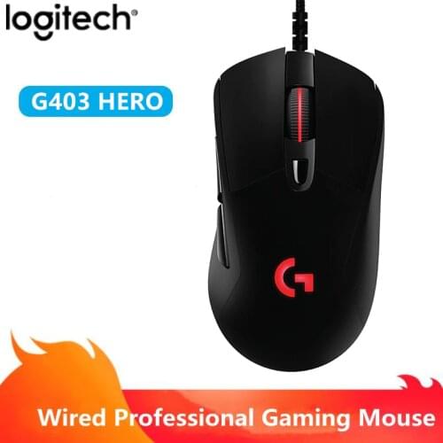 Original Logitech G403 Gaming Mouse 25600DPI Wired Mouse 400IPS Light Speed Gaming Mouse USB Laptop Gaming Mouse Computer Mouse