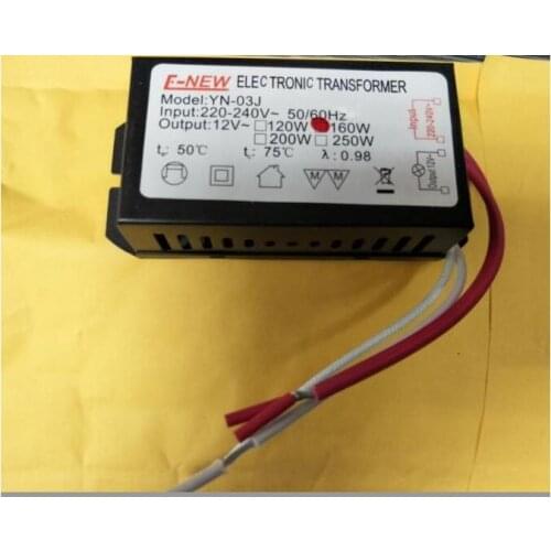 New Electronic Transformer 160W G4 220V to 12V For Low Voltage Crystal Light Beads Halogen Lamp