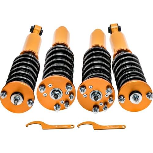 Full Front Rear Shocks Coilover Assembly Kits for Honda Accord 2003-2007 Acura TSX 2004-2008 Suspension Adj Height