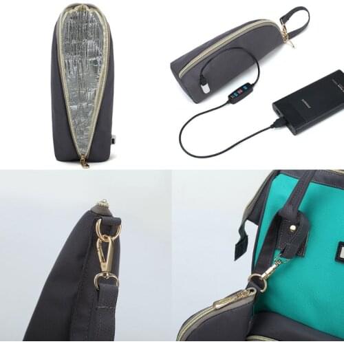 USB Portable Travel Stroller Bag Insulated Hot Water Milk Quickly Insulation