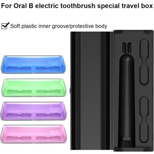 FOR Braun/Oral B Electric toothbrush Professional Portable Travel Case Family Use Light Plastic Holder Protective Storage Box