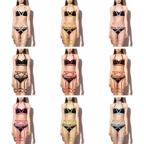 Body Straps Chest Bdsm Stylish Accessories Gothic Harness Fashion Punk BDSM Bondage Handmade PU Leather Harness Belts Rave Wear