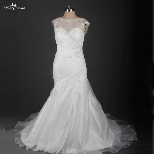 RSW860 Wedding Gowns Off White Mermaid Wedding Dress Plus Size Chinese Shopping Online