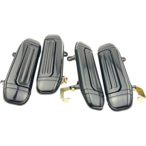 4Pcs Car Front Rear Outer Door Handle Black for Mitsubishi Pajero Montero V31 V32 V33 V43 V46 V47