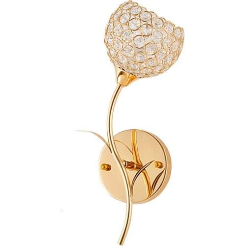 Modern bathroom light crystal corridor bedroom aisle lampara pared bedroom lamp