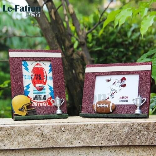 Rugby football relief 3D photo frame decoration Creative custom craft gift contest souvenir birthday gift