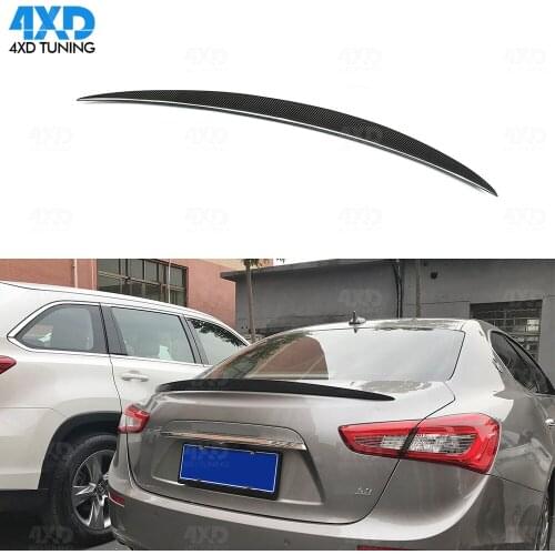 Carbon Fiber Rear Spoiler Wald Style For Maserati Ghibli Carbon Spoiler Rear Bumper Trunk Wing 2014 2015 2016 2017 2018