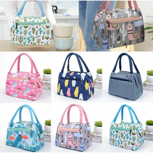 Lunch Bag Cooler Tote Portable Insulated Box Canvas Thermal Cold Food Container School Picnic Travel Lunchbox 2021