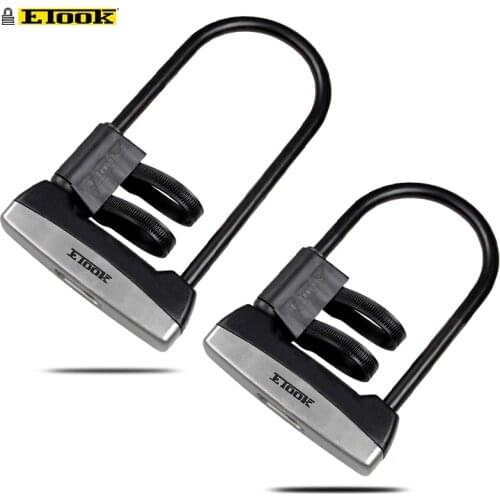 Etook U-lock Bike Lock Anti-theft Steel Electric Bicycle Scooter Convenient Lock Frame Bicycle Accessories ET110