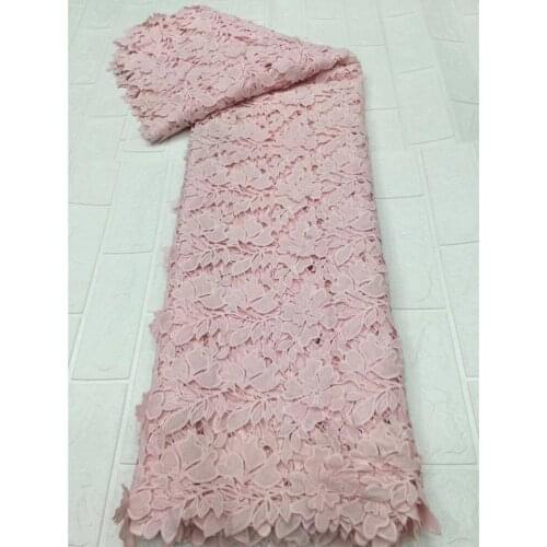 High-quality water-soluble applique lace embroidery, African lace fabric, suitable for ladies dress skirts