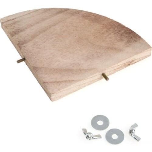 X3UC Pet Parrot Wood Platform Stand Rack Toy Hamster Perches For Bird Cage New