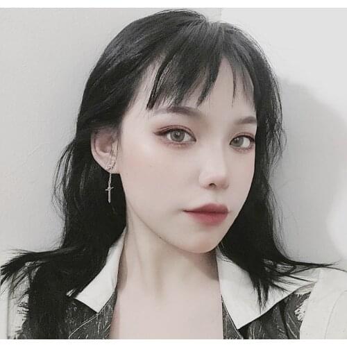 Ladies Fashion Earrings Cross Drop Earrings Parker Rock Retro Earrings Korean Fashion Earrings for Women Fashion Jewelry 2021