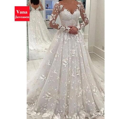 Long-sleeved Mesh Embroidered V-neck Dress Women Party White Dress Elegant Fashion A-line Dress British Style Lace Dresses