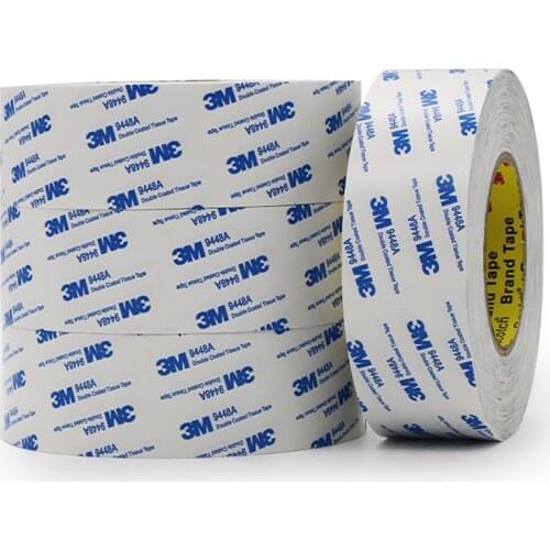 1Pcs 50m/Roll 3M White Double Sided Tapes Strong Adhesive Width 3mm-20mm For Car/office/Home DIY