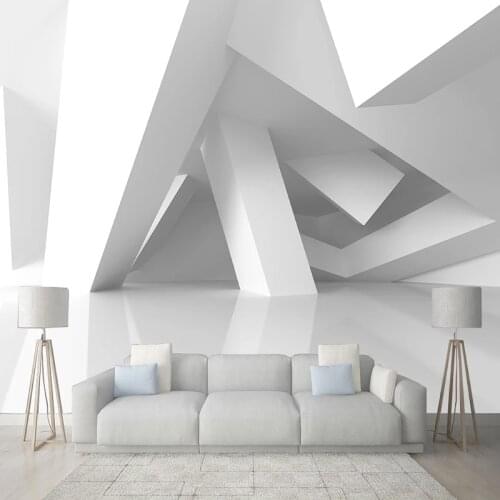 Custom Mural Wallpaper 3D Stereo Space Geometric Building Fresco Living Room TV Study Creative Art Wallpaper Papel De Parede 3 D